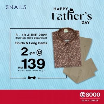 Snails-Fathers-Day-Deal-at-SOGO-350x350 - Apparels Fashion Lifestyle & Department Store Kuala Lumpur Promotions & Freebies Selangor 