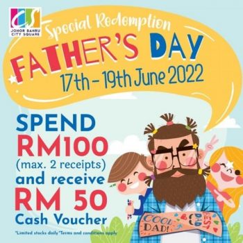 Special-Redemption-Fathers-Day-at-Johor-Bahru-City-Square-350x350 - Events & Fairs Johor Others 