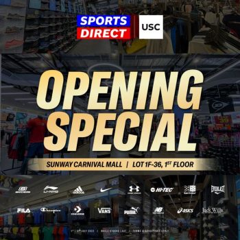 Sports-Direct-Opening-Deal-at-USC-Sunway-Carnival-Mall-350x350 - Apparels Fashion Accessories Fashion Lifestyle & Department Store Footwear Penang Promotions & Freebies Sportswear 