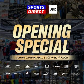 Sports-Direct-Opening-Special-at-USC-Sunway-Carnival-Mall-350x350 - Apparels Fashion Accessories Fashion Lifestyle & Department Store Footwear Penang Promotions & Freebies 