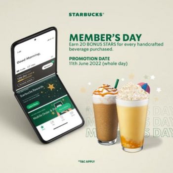 Starbucks-Members-Day-Promotion-350x349 - Beverages Food , Restaurant & Pub Johor Kedah Kelantan Kuala Lumpur Melaka Negeri Sembilan Pahang Penang Perak Perlis Promotions & Freebies Putrajaya Sabah Sarawak Selangor Terengganu 