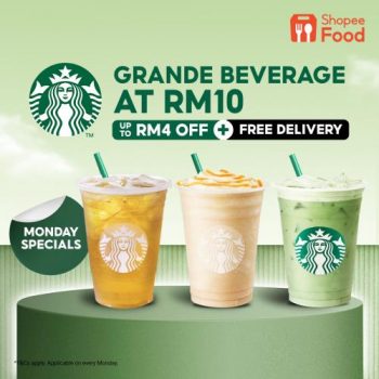 Starbucks-ShopeeFood-Monday-Promotion-350x350 - Beverages Food , Restaurant & Pub Johor Kedah Kelantan Kuala Lumpur Melaka Negeri Sembilan Online Store Pahang Penang Perak Perlis Promotions & Freebies Putrajaya Sabah Sarawak Selangor Terengganu 