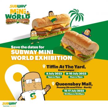 Subway-Mini-World-Exhibition-2022-Free-Goody-Bag-Redemption-350x350 - Beverages Food , Restaurant & Pub Johor Kedah Kelantan Kuala Lumpur Melaka Negeri Sembilan Pahang Penang Perak Perlis Promotions & Freebies Putrajaya Sabah Sarawak Selangor Terengganu 