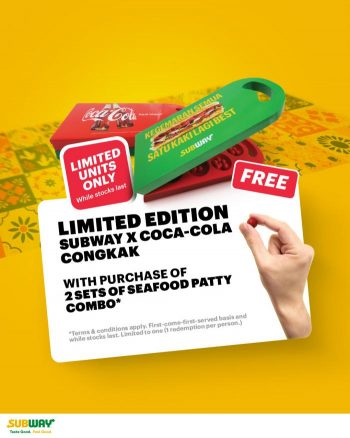 Subway-Seafood-Patty-Combo-FREE-Subway-x-Coca-Cola-Congkak-Promotion-350x438 - Beverages Food , Restaurant & Pub Johor Kedah Kelantan Kuala Lumpur Melaka Negeri Sembilan Online Store Pahang Penang Perak Perlis Promotions & Freebies Putrajaya Sabah Sarawak Selangor Terengganu 