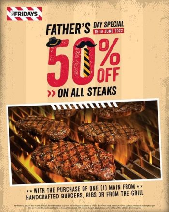 TGI-Fridays-Fathers-Day-Special-350x438 - Beverages Food , Restaurant & Pub Promotions & Freebies Selangor 