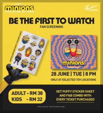 TGV-Cinemas-Minions-The-Rise-of-Gru-Deal-350x386 - Cinemas Johor Kedah Kelantan Kuala Lumpur Melaka Movie & Music & Games Negeri Sembilan Pahang Penang Perak Perlis Promotions & Freebies Putrajaya Sabah Sarawak Selangor Terengganu 