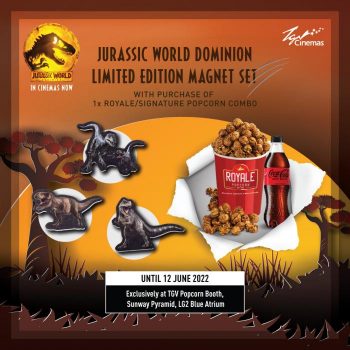 TGV-Jurassic-World-Dominion-Limited-Edition-Magnet-Set-Promotion-at-Sunway-Pyramid-350x350 - Cinemas Promotions & Freebies Selangor 