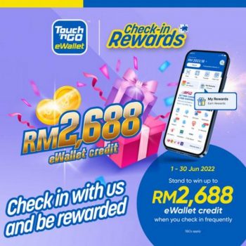 Touch-n-Go-eWallet-Check-in-Rewards-Promotion-350x350 - eWallet & Digital Currency Johor Kedah Kelantan Kuala Lumpur Melaka Negeri Sembilan Online Store Pahang Penang Perak Perlis Promotions & Freebies Putrajaya Sabah Sarawak Selangor Terengganu 