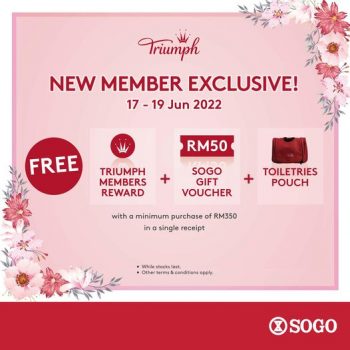 Triumph-New-Member-Deal-at-SOGO-350x350 - Fashion Accessories Fashion Lifestyle & Department Store Johor Kuala Lumpur Lingerie Selangor Underwear 