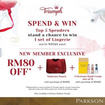 Triumph-Sale-at-Parkson-Mahkota-Parade-3-350x350 - Fashion Accessories Fashion Lifestyle & Department Store Lingerie Malaysia Sales Melaka Underwear 