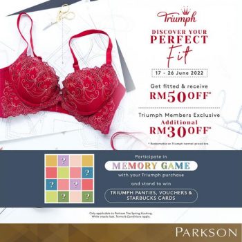 Triumph-Sale-at-Parkson-The-Spring-Kuching-350x350 - Fashion Accessories Fashion Lifestyle & Department Store Lingerie Malaysia Sales Sarawak Underwear 