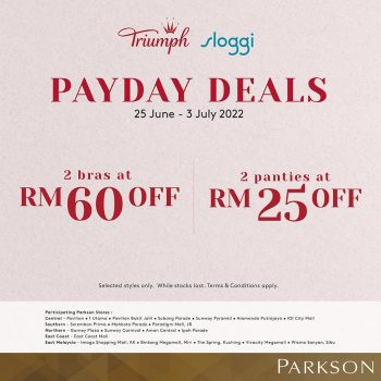 Triumph-Sloggi-Payday-Sale-at-Parkson-350x350 - Fashion Accessories Fashion Lifestyle & Department Store Johor Kedah Kelantan Kuala Lumpur Lingerie Malaysia Sales Melaka Negeri Sembilan Pahang Penang Perak Perlis Putrajaya Sabah Sarawak Selangor Terengganu Underwear 