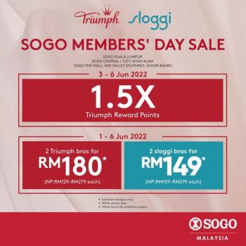 Triumph-Sloggi-Special-Sale-at-SOGO-350x350 - Fashion Accessories Fashion Lifestyle & Department Store Johor Kuala Lumpur Lingerie Malaysia Sales Selangor Underwear 
