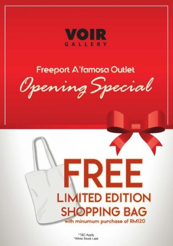 Voir-Gallery-Freeport-AFamosa-Opening-Promotion-350x496 - Apparels Fashion Accessories Fashion Lifestyle & Department Store Melaka Promotions & Freebies 