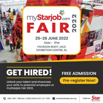 myStarjob-Fair-2022-at-Pavilion-Bukit-Jalil-350x350 - Events & Fairs Kuala Lumpur Others Selangor 