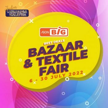 AEON-BiG-Bazaar-Textile-Fair-Promotion-350x350 - Johor Kedah Kelantan Kuala Lumpur Melaka Negeri Sembilan Pahang Penang Perak Perlis Promotions & Freebies Putrajaya Sabah Sarawak Selangor Supermarket & Hypermarket Terengganu 