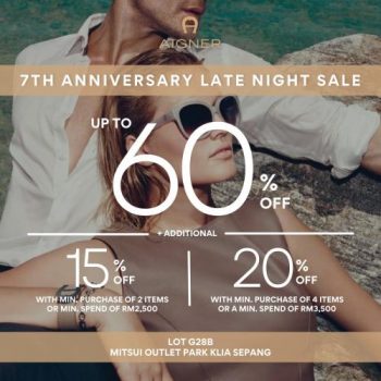 Aigner-Late-Night-Sale-at-Mitsui-Outlet-Park-350x350 - Apparels Fashion Accessories Fashion Lifestyle & Department Store Malaysia Sales Selangor 