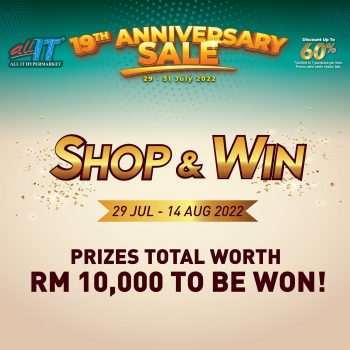 All-It-Hypermarket-19th-Anniversary-Sale-6-350x350 - Computer Accessories Electronics & Computers IT Gadgets Accessories Johor Kedah Kelantan Kuala Lumpur Malaysia Sales Melaka Negeri Sembilan Pahang Penang Perak Perlis Putrajaya Sabah Sarawak Selangor Terengganu 