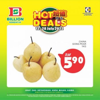 BILLION-Hot-Deals-Promotion-at-Semenyih-20-350x350 - Promotions & Freebies Selangor Supermarket & Hypermarket 