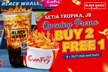 Black-Whale-Opening-Promo-at-Setia-Tropika-JB-350x233 - Beverages Food , Restaurant & Pub Johor Promotions & Freebies 