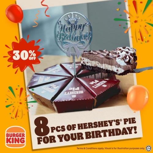 5 Jul 2022 Onward Burger King Hershey’s Sundae Pies Birthday Promo