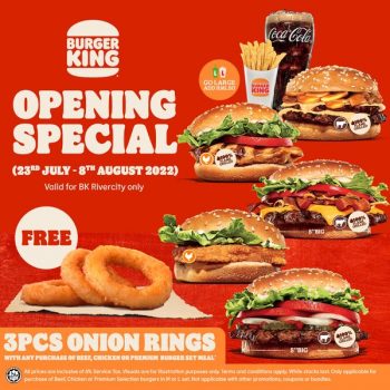 Burger-King-Opening-Deal-at-Rivercity-2-350x350 - Beverages Burger Food , Restaurant & Pub Kuala Lumpur Promotions & Freebies Selangor 