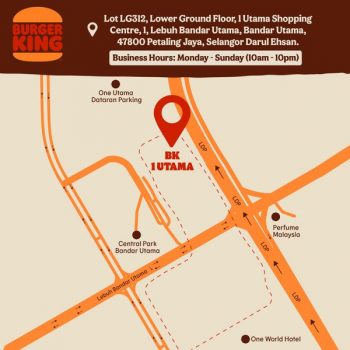 Burger-King-Opening-Special-at-1-Utama-3-350x350 - Beverages Burger Food , Restaurant & Pub Promotions & Freebies Selangor 