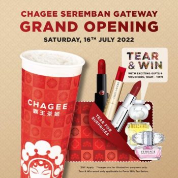 CHAGEE-Opening-Promotion-at-Seremban-Gateway-350x350 - Beverages Food , Restaurant & Pub Negeri Sembilan Promotions & Freebies 