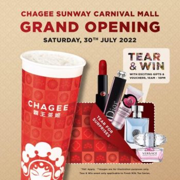 CHAGEE-Opening-Promotion-at-Sunway-Carnival-Mall-350x350 - Beverages Food , Restaurant & Pub Penang Promotions & Freebies 