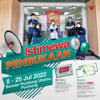 Caring-Pharmacy-Opening-Promotion-at-Bandar-Puchong-Utama-350x350 - Beauty & Health Health Supplements Personal Care Promotions & Freebies Selangor Skincare 