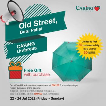 Caring-Pharmacy-Opening-Promotion-at-Batu-Pahat-3-350x350 - Johor Promotions & Freebies Supermarket & Hypermarket 