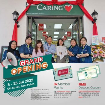 Caring-Pharmacy-Opening-Promotion-at-Batu-Pahat-350x350 - Johor Promotions & Freebies Supermarket & Hypermarket 