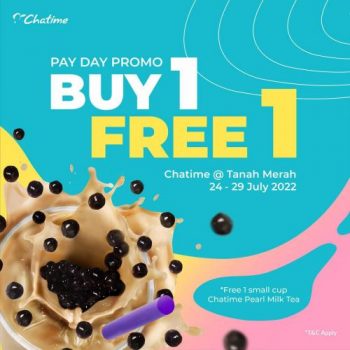 Chatime-Buy-1-Free-1-Promotion-at-Tanah-Merah-350x350 - Beverages Food , Restaurant & Pub Kelantan Promotions & Freebies 