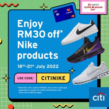 Citibank-Nike-Gear-Deals-on-Lazada-350x350 - Apparels Bank & Finance CitiBank Fashion Accessories Fashion Lifestyle & Department Store Footwear Johor Kedah Kelantan Kuala Lumpur Melaka Negeri Sembilan Online Store Pahang Penang Perak Perlis Promotions & Freebies Putrajaya Sabah Sarawak Selangor Terengganu 