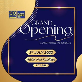 Colegacy-Concept-Store-Opening-Promotion-at-Aeon-Kulai-350x350 - Apparels Fashion Accessories Fashion Lifestyle & Department Store Johor Promotions & Freebies 