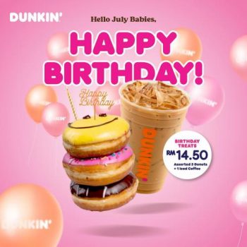 Dunkin-Birthday-Treat-Promotion-350x350 - Beverages Food , Restaurant & Pub Johor Kedah Kelantan Kuala Lumpur Melaka Negeri Sembilan Pahang Penang Perak Perlis Promotions & Freebies Putrajaya Sabah Sarawak Selangor Terengganu 
