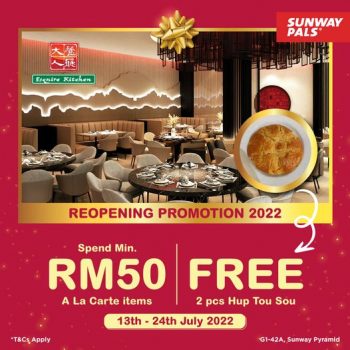 Esquire-Kitchen-ReOpening-Promo-with-Sunway-Pals-350x350 - Beverages Food , Restaurant & Pub Promotions & Freebies Selangor 