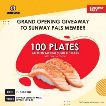 Genki-Sushi-Opening-Promotion-at-Sunway-Velocity-Mall-350x350 - Beverages Food , Restaurant & Pub Kuala Lumpur Promotions & Freebies Selangor Sushi 