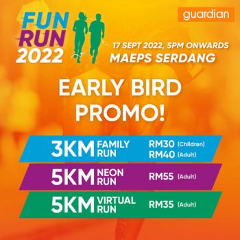 Guardian-Fun-Run-Early-Bird-Promo-350x350 - Beauty & Health Health Supplements Johor Kedah Kelantan Kuala Lumpur Melaka Negeri Sembilan Online Store Pahang Penang Perak Perlis Personal Care Promotions & Freebies Putrajaya Sabah Sarawak Selangor Terengganu 