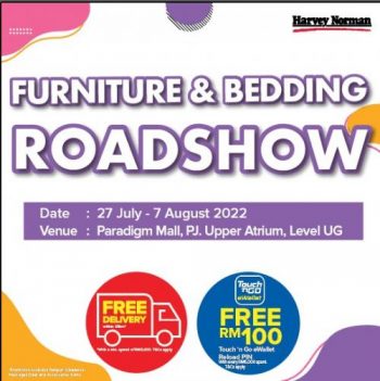 Harvey-Norman-Furniture-Bedding-Roadshow-Promotion-at-Paradigm-Mall-PJ-350x351 - Beddings Furniture Home & Garden & Tools Promotions & Freebies Selangor 