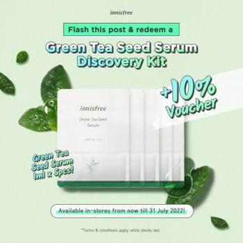 Innisfree-Free-Green-Tea-Seed-Serum-Discovery-Kit-Promotion-350x350 - Beauty & Health Johor Kedah Kelantan Kuala Lumpur Melaka Negeri Sembilan Online Store Pahang Penang Perak Perlis Personal Care Promotions & Freebies Putrajaya Sabah Sarawak Selangor Skincare Terengganu 