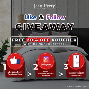 Jean-Perry-Like-Follow-Giveaway-350x350 - Events & Fairs Johor Kedah Kelantan Kuala Lumpur Melaka Negeri Sembilan Others Pahang Penang Perak Perlis Putrajaya Sabah Sarawak Selangor Terengganu 