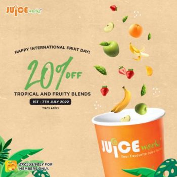 Juice-Works-International-Fruit-Day-20-OFF-Promotion-350x350 - Beverages Food , Restaurant & Pub Johor Kedah Kelantan Kuala Lumpur Melaka Negeri Sembilan Pahang Penang Perak Perlis Promotions & Freebies Putrajaya Sabah Sarawak Selangor Terengganu 