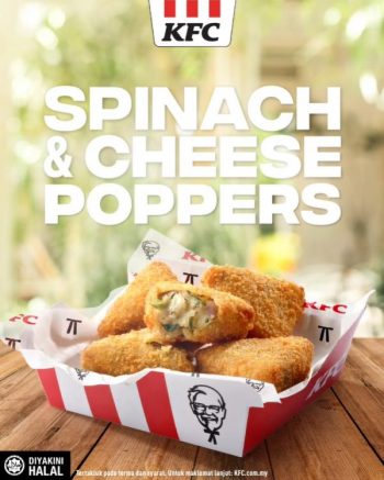 KFC-Spinach-Cheese-Poppers-Deal-350x437 - Beverages Fast Food Food , Restaurant & Pub Johor Kedah Kelantan Kuala Lumpur Melaka Negeri Sembilan Pahang Penang Perak Perlis Promotions & Freebies Putrajaya Sabah Sarawak Selangor Terengganu 