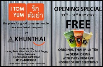 Khunthai-i-Tomyum-Grand-Opening-1-350x227 - Beverages Food , Restaurant & Pub Promotions & Freebies Selangor 