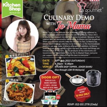 Kitchen-Shop-Culinary-Demo-with-Jo-Mama-350x350 - Events & Fairs Home & Garden & Tools Johor Kitchenware 
