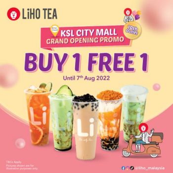 Liho-Buy-1-Free-1-Opening-Promotion-at-KSL-City-350x350 - Beverages Food , Restaurant & Pub Johor Promotions & Freebies 