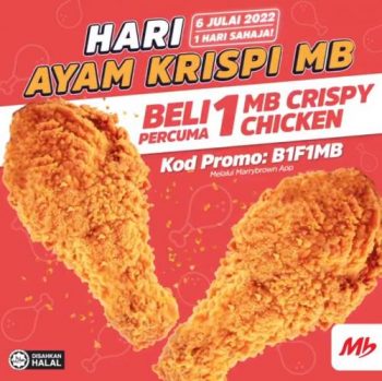 Marrybrown-Crispy-Chicken-Day-Buy-1-Free-1-Crispy-Chicken-Promotion-350x349 - Beverages Food , Restaurant & Pub Johor Kedah Kelantan Kuala Lumpur Melaka Negeri Sembilan Online Store Pahang Penang Perak Perlis Promotions & Freebies Putrajaya Sabah Sarawak Selangor Terengganu 