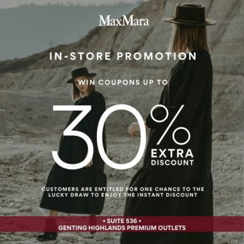 Max-Mara-Special-Sale-at-Genting-Highlands-Premium-Outlets-350x350 - Apparels Fashion Accessories Fashion Lifestyle & Department Store Malaysia Sales Pahang 