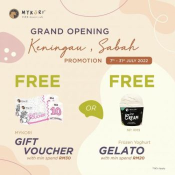 Mykori-Keningau-Sabah-Opening-Promotion-350x350 - Beverages Food , Restaurant & Pub Ice Cream Promotions & Freebies Sabah 